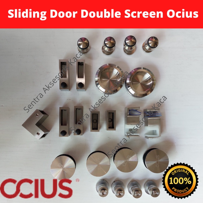 Pintu Kamar Mandi Kaca Sliding Door/OSD 078 Ocius (Double Screen)