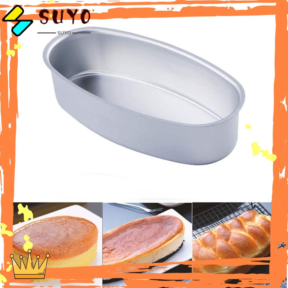 1 / 2PCS Cetakan Roti Panggang Bentuk Oval Bahan Aluminum Alloy