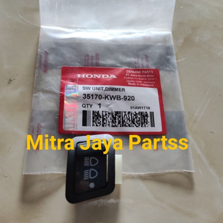 ( GROSIR 10 PCS ) Tombol Dim 3 Titik On Off Beat Fi F1 New Vario 125 Blade New Honda KWW KYZ ( 10 PC