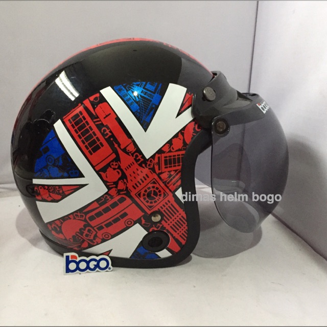 Helm Bogo Dewasa MVSTAR Original Motif Flag England