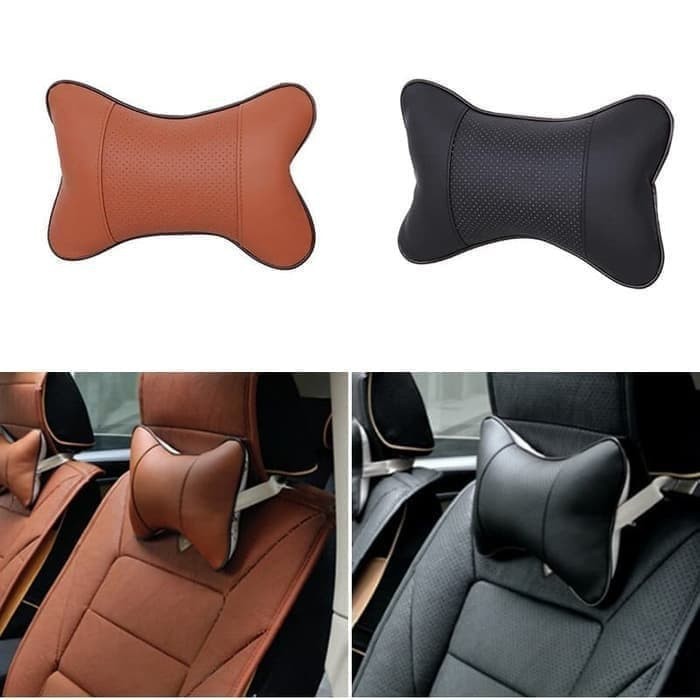 Bantal Leher Head Rest Mobil S Class premium tidak pegal