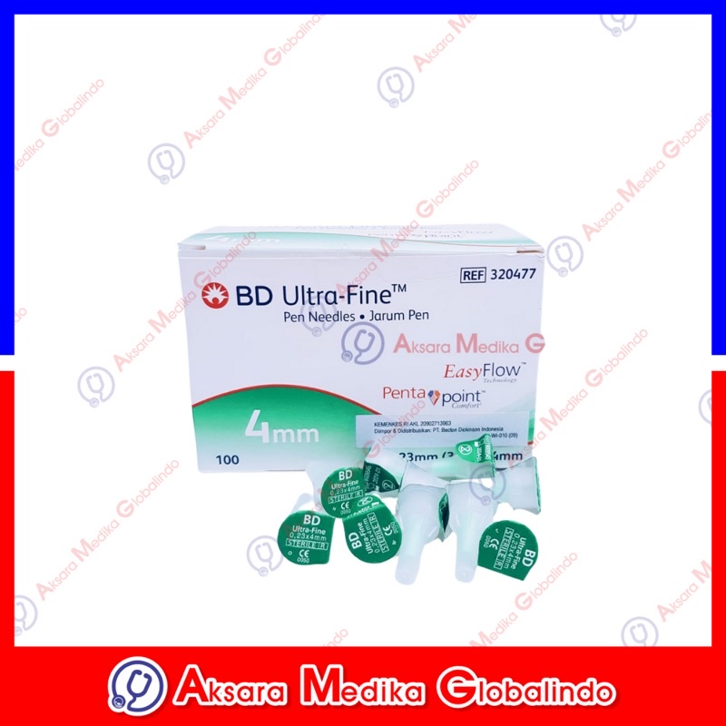 BD ULTRA FINE 4mm JARUM INSULIN PEN NEEDLE BD MICRO FINE