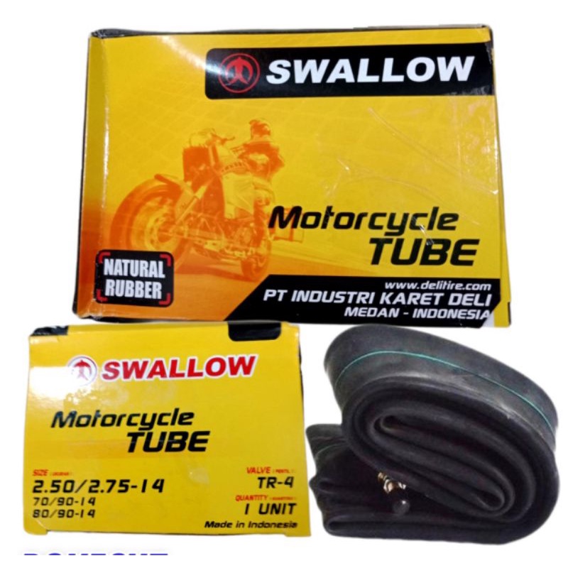 BAN DALAM SWALLOW 2.50/2.75 -14 (70/90-14) (80/90-14) , BARANG BARU, 100% ORIGINAL