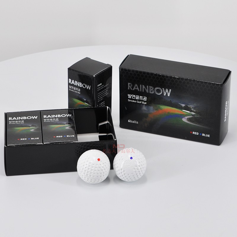 Bola Golf Berasap Warna-warni untuk Pembukaan Turnamen
