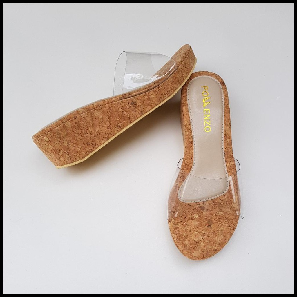 Pollenzo Paulina Wedges Mika Bening Transparan Md B