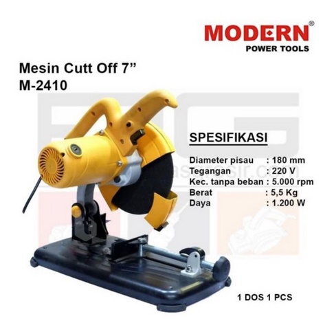 CUT OFF MODERN 7 inch Cutting Wheel / MESIN POTONG BESI 7&quot; CUT OFF MODERN M-2410