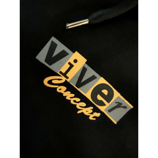 Hoodie Sweater Pria Distro Original Viver concept Bahan Fleece Cotton Taiwan Terbaru