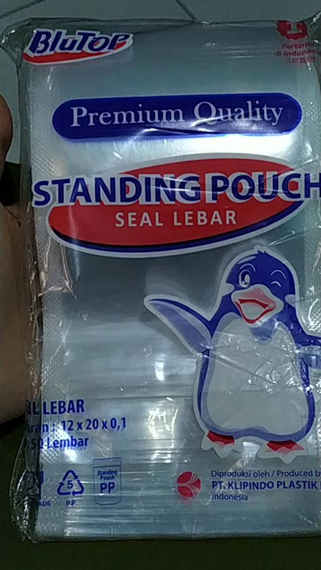 Standing Pouch Seal Lebar 14x22