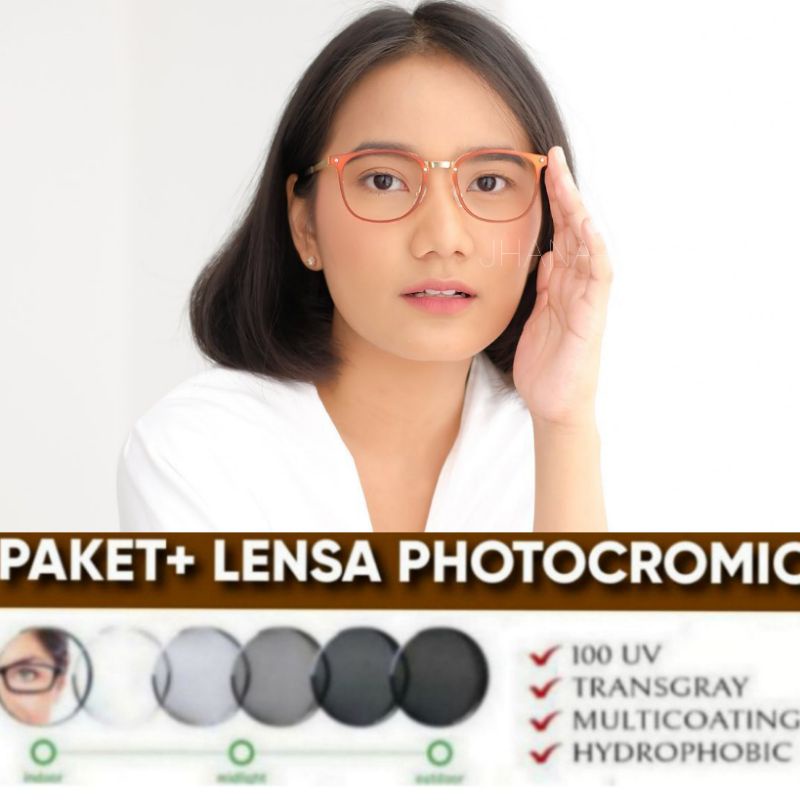 Kacamata photocromic minus anti radiasi |kacamata paket lensa blue-ray anti radiasi