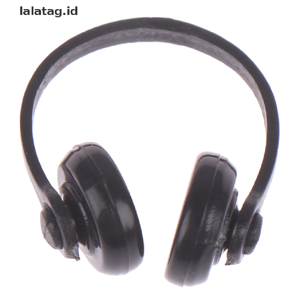 (lalatag) 2pcs Miniatur Headphone Wireless Bahan Plastik Untuk Dekorasi Rumah Boneka 1: 12 (ID)