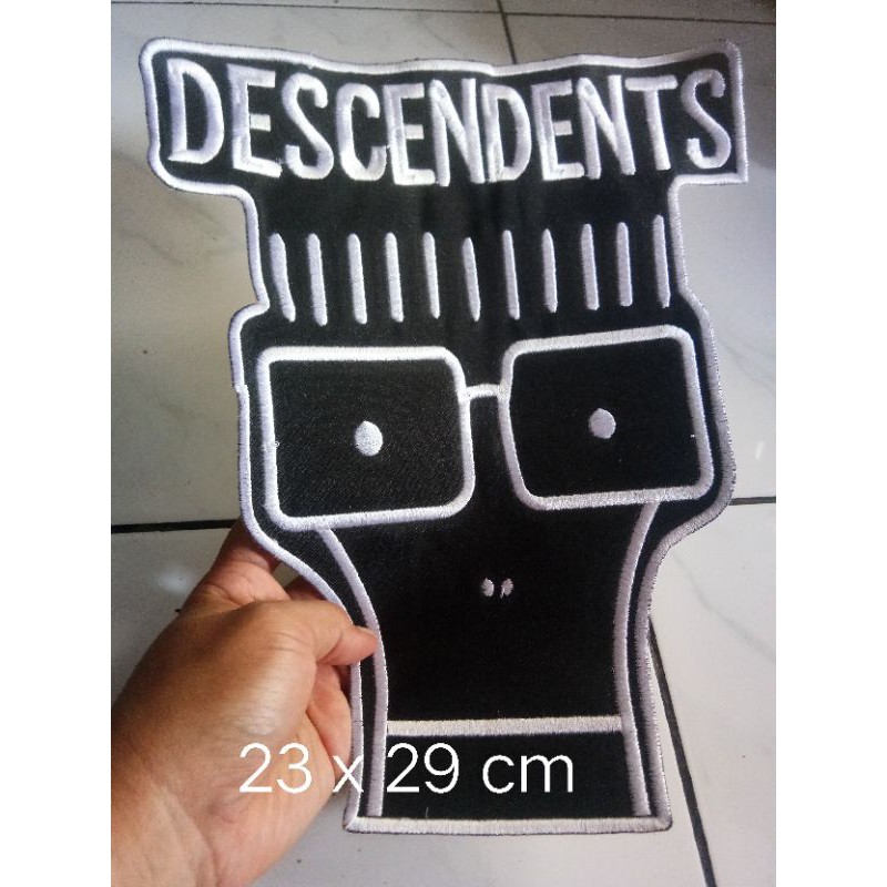 backpatch bordir descendant aksesoris tempelan punggung jaket