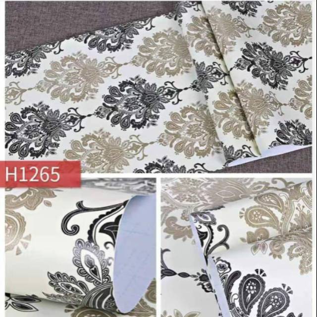 Wallpaper vintage gold hitam