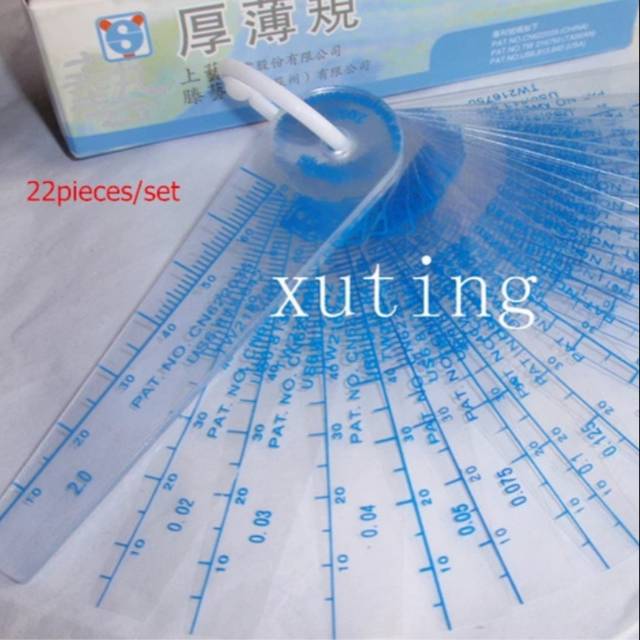 Feeler gauge plastic