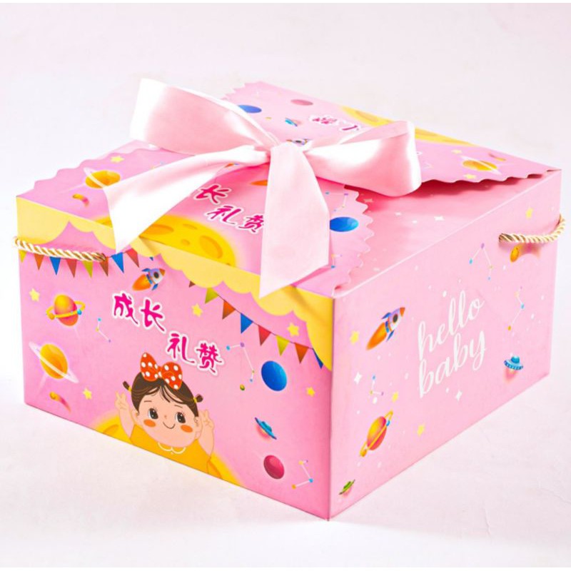 

[10 pcs] Paperbag Hampers Birthday Manyue Pink Hello Baby Girl