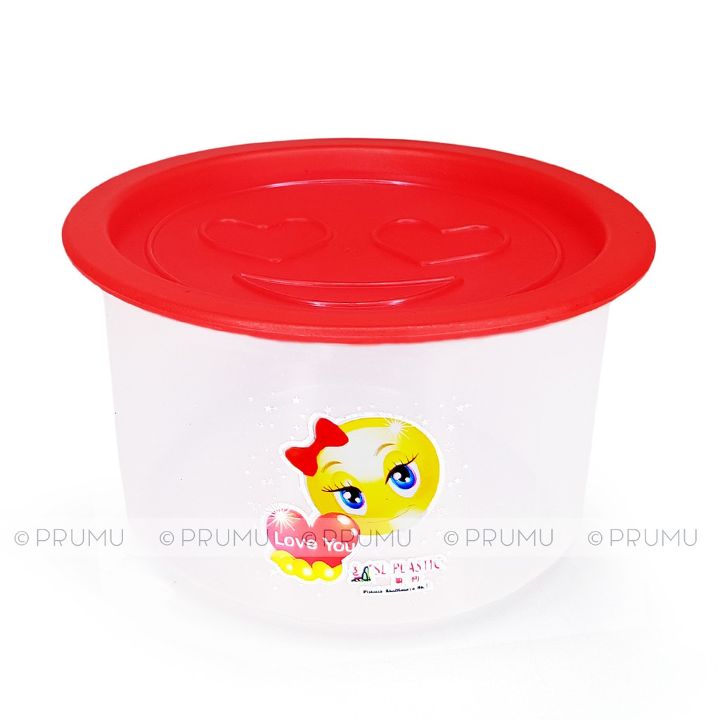 2 Toples Plastik 1 Liter - Toples Kue - Toples Bening - Toples Plastik - Toples Jar - Food Container