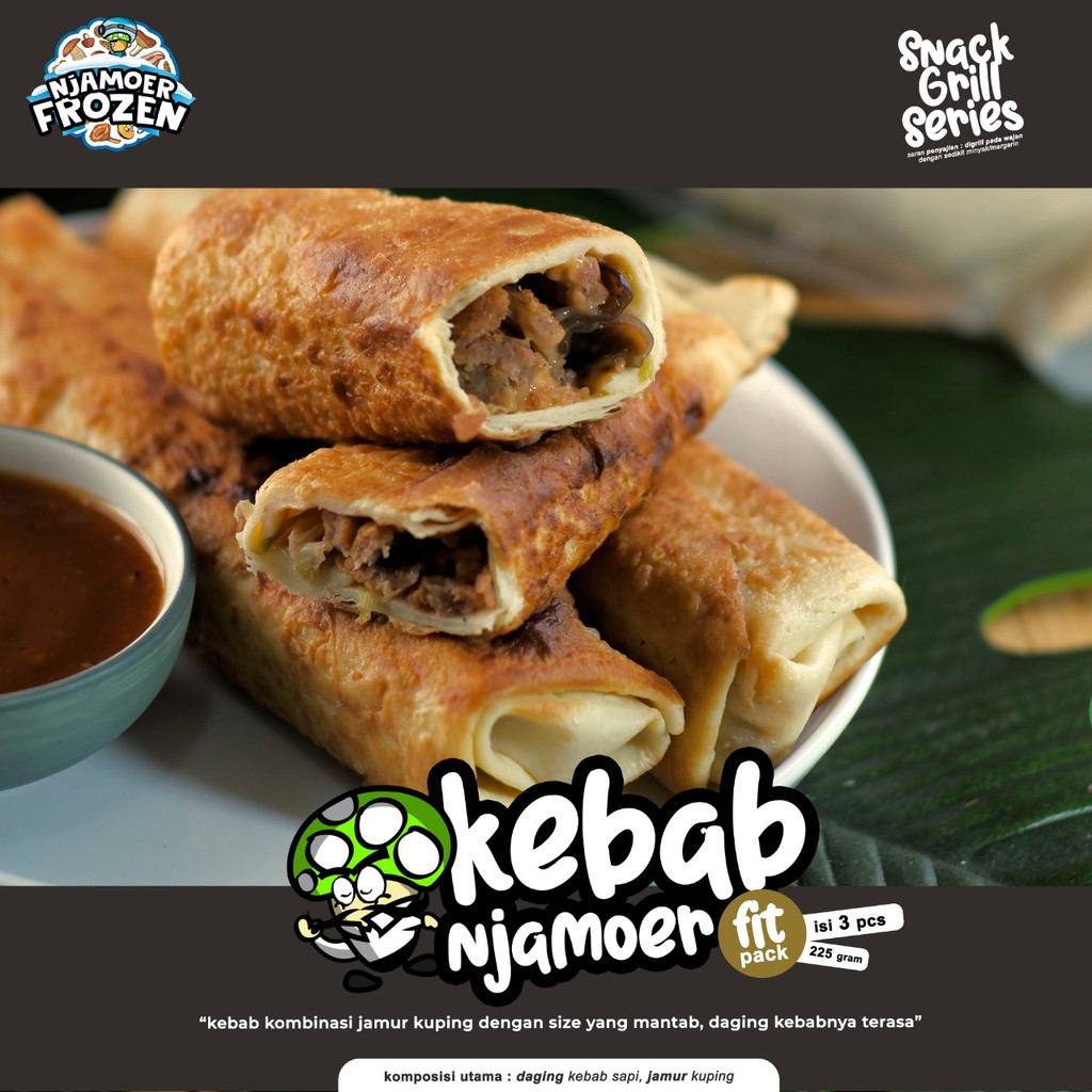 

KEBAB NJAMOER (3pcs) ( Jamur Kuping )