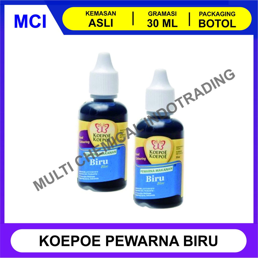 

PEWARNA MAKANAN MINUMAN KOEPOE KOEPOE KUPU KUPU 30 ML - BIRU