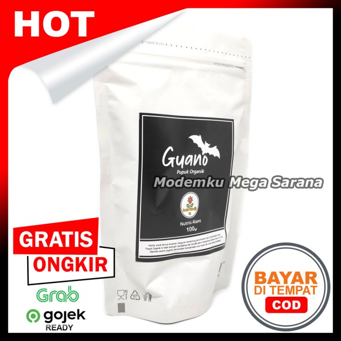 Pupuk Guano Kelelawar Organik - 100 gram Kering