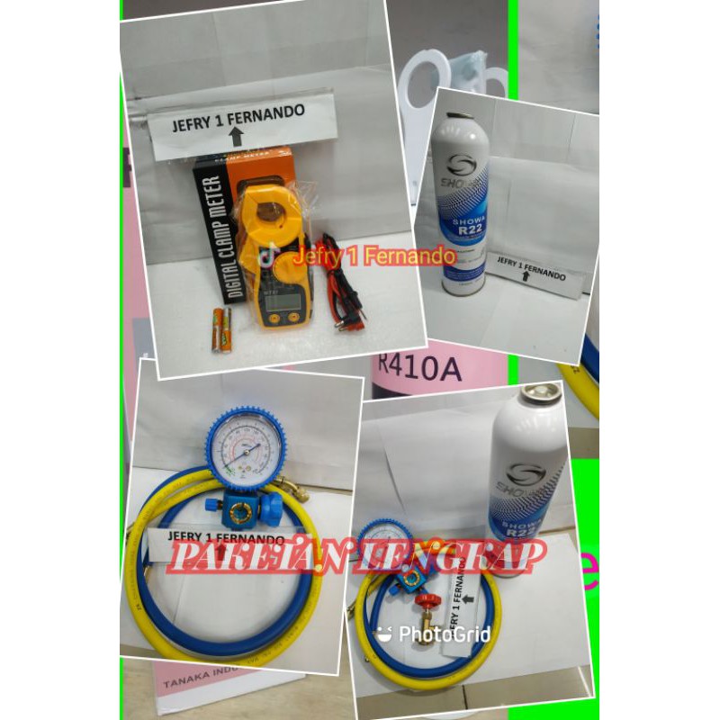 PAKETAN PREON AC R22 SHOWA MANIFOLD SINGLE KRANT CH 339 SELANG MANIFOLD TANG AMPERE MT87 5 ITEM