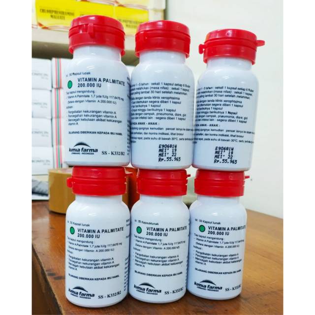 VITAMIN A PALMITATE 200.000 UI 50kapl _perbox_original_