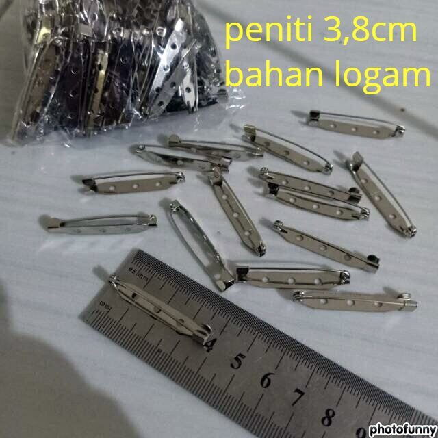 

Peniti logam untuk name tag / bros 3,8 cm
