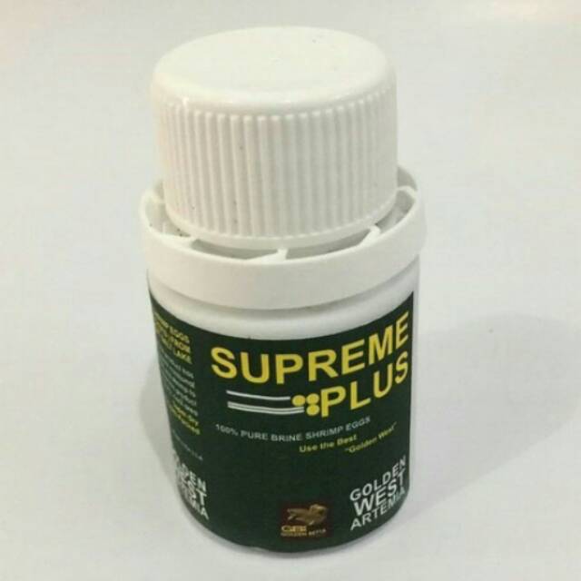 Artemia supreme plus usa pakan ikan burayak cupang guppy discus louhan murah cacing beku kutu air
