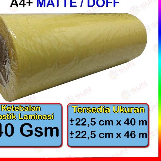 

Big Sale|SQ24|Plastik Laminasi Dingin Tipis Roll A3+ / A4 + 140 micron - Motif Glossy, Doff Matte ( Sticker Bening Transparant Pelapis Kertas Foto Glossy Photo Paper )