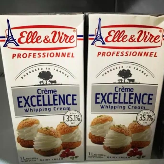 

(BISA COD) elle vire whipping cream 1lt krim