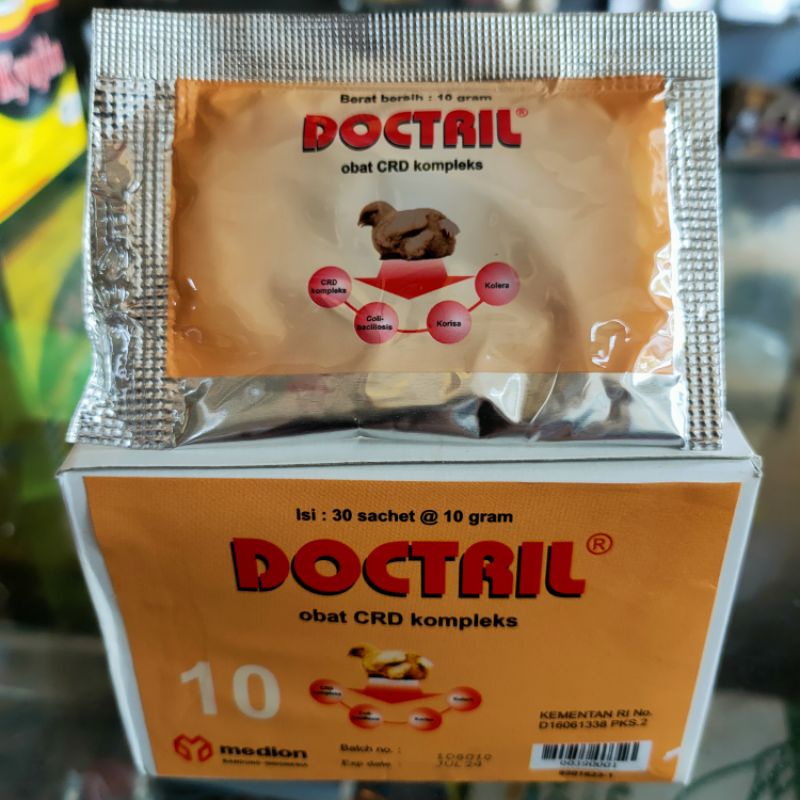 doctril CRD kompleks 10 gram-medion obat pilek ngorok ayam