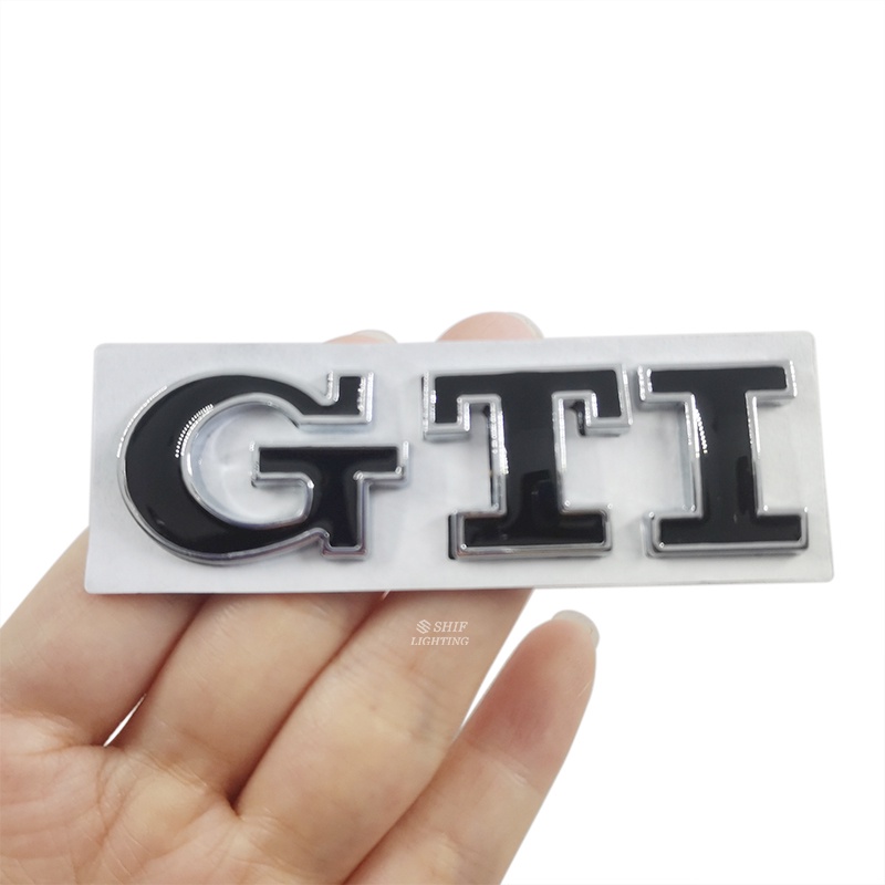 1pc Stiker Emblem Logo GTI Bahan Metal Untuk Bagasi Belakang Mobil Volkswagen Golf Polo GTI