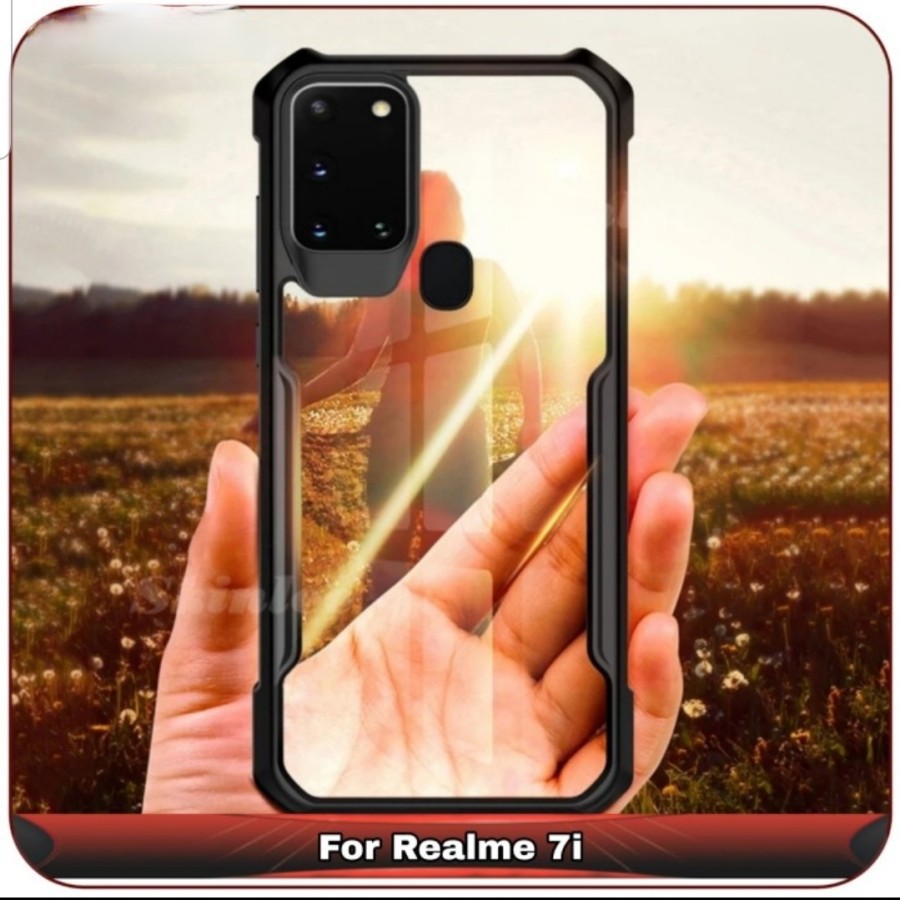 Realme 7i Soft Case Hybrid Armor Soft Bumper Hard Case Cover Case