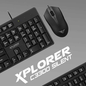 Alcatroz Xplorer C3300 Silent Keyboard Mouse