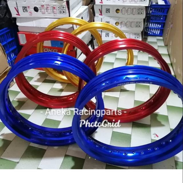 velg jari jari supermoto lingkaran 17 lebar 300 350 36hole klx crf vixion tiger cb