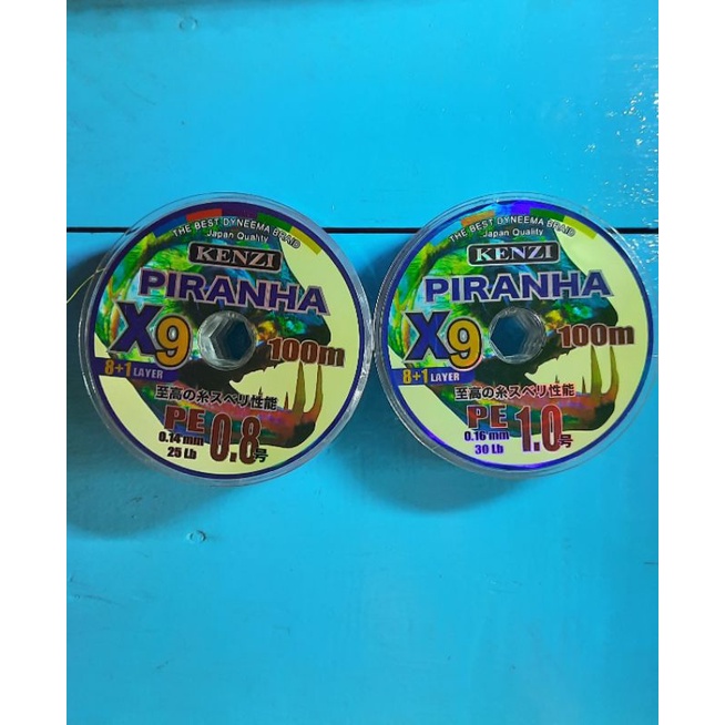 Senar PE Kenzi piranha X9 | senar pe x8 | senar kuat | kenzi piranha | senar pancing