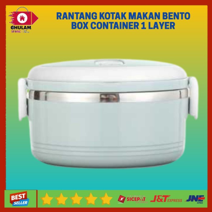 Rantang Kotak Tempat Makan Bento Box Container 1 Layer Tupperware