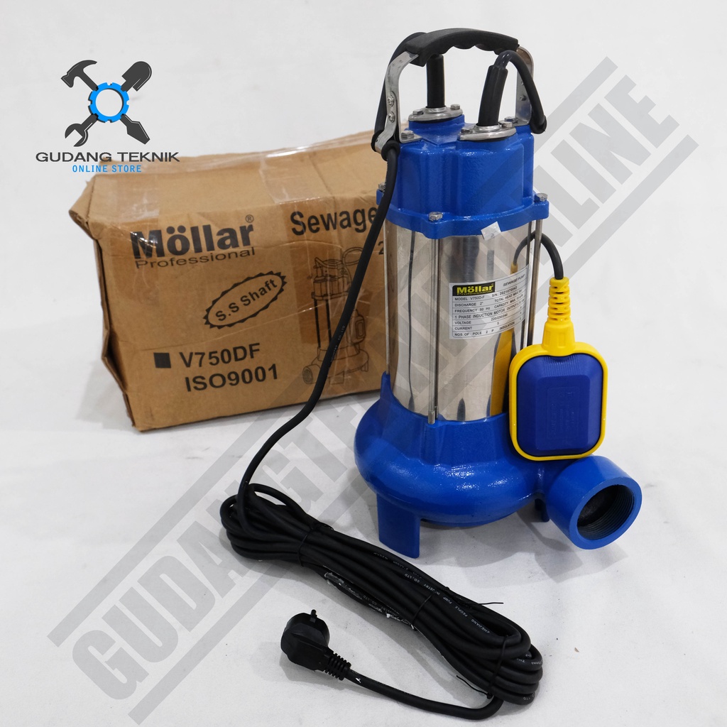 Pompa Celup Air Kotor MOLLAR MLR-V750DF / Sawage Pump MLR V750 DF