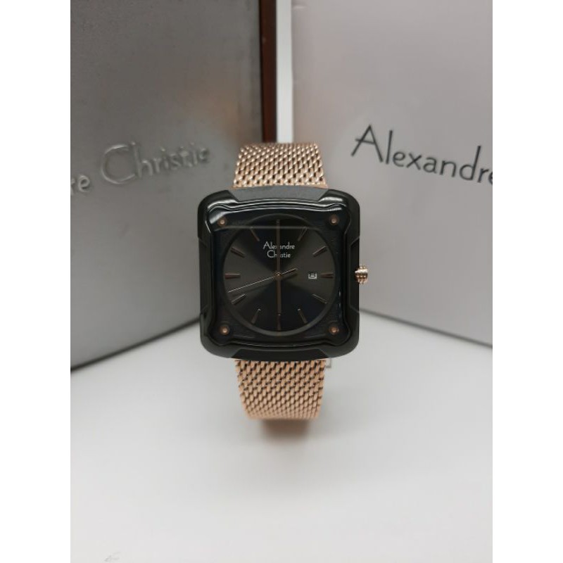 JAM WANITA ALEXANDRE CHRISTIE AC 3030 LD ORIGINAL ROSEGOLD BLACK