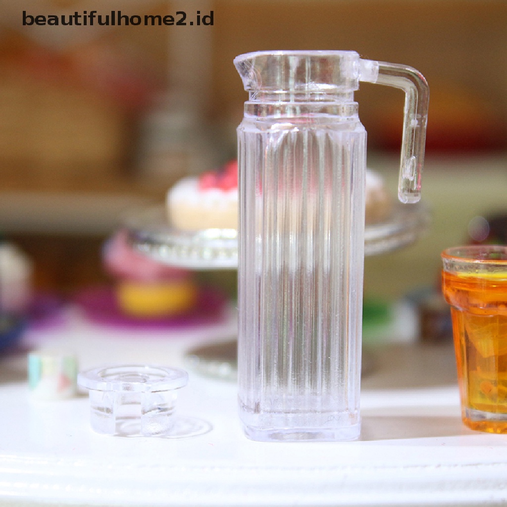 (Beautifulhome2.Id) Mainan Miniatur Jug Jus Untuk Furnitur Dapur Rumah Boneka