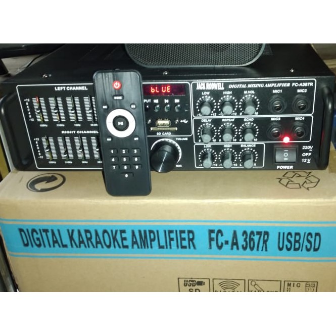 G401 firstclass digital echo mixer mixing power ampli bluetooth Amplifier bluetoot Equalizer bluetot karaoke blutut USB MP3 player audio sound system AC DC profesional pro aux dj vocal vokal 4 channel chanel G401  MAXSIMAL SPEAKER PASIF UKURAN BISA.SAMPAI