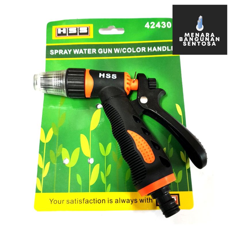 Semprotan Air Taman HSS Transparan 42430 - Water Spray Gun Hose Nozzle