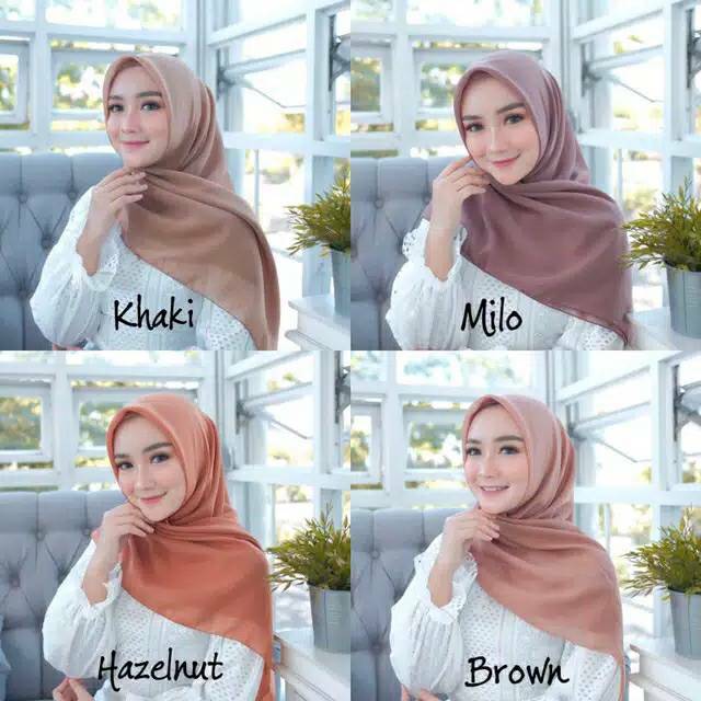  Bella  Square  POLLYCOTTON KERUDUNG  SEGI EMPAT JILBAB SEGI 