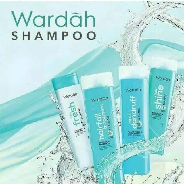 Wardah Shampoo | Shampo | Conditioner 170ml Nutri Shine | Anti Dandruff | Daily Fresh | Hairfall Treatment