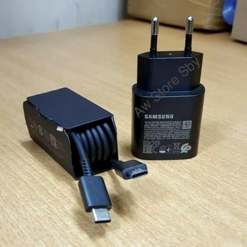 Charger Samsung Cable Usb Type C to C 25W Super Fast Charging 25watt M51 M52 A23 A33 M22 A53 A52 A52S A51 S20 S21 FE