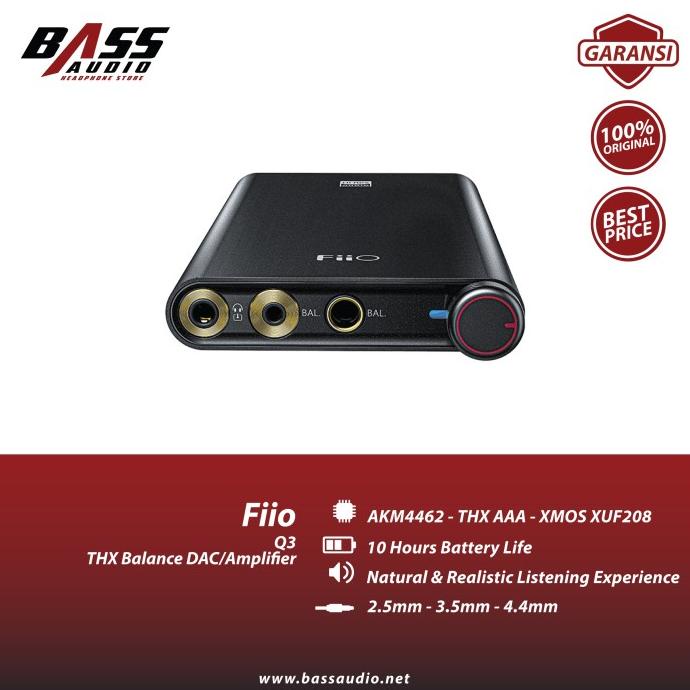 FiiO Q3 / Q 3 Portable THX AAA Balanced AKM DSD512 DAC Amplifier .