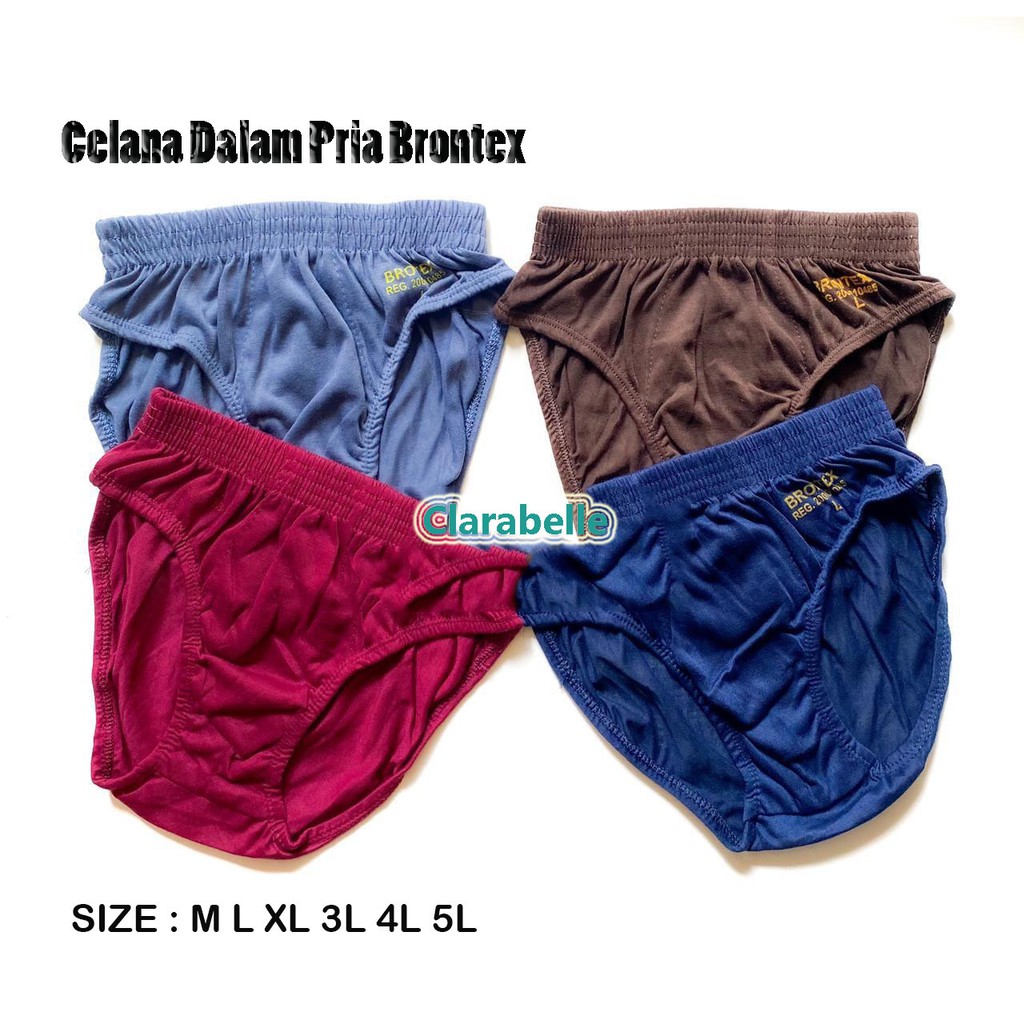 Celana Dalam Pria Brontex / Deslatex CD Pria Polos Murah