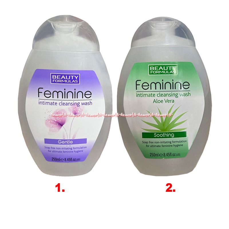 Feminine Intimate Cleansing Wash 250ml Gentle Soothing Aloe Vera Sabun Pembersih Kewanitaan Wanita Feminim Beauty Formulas 250 ml