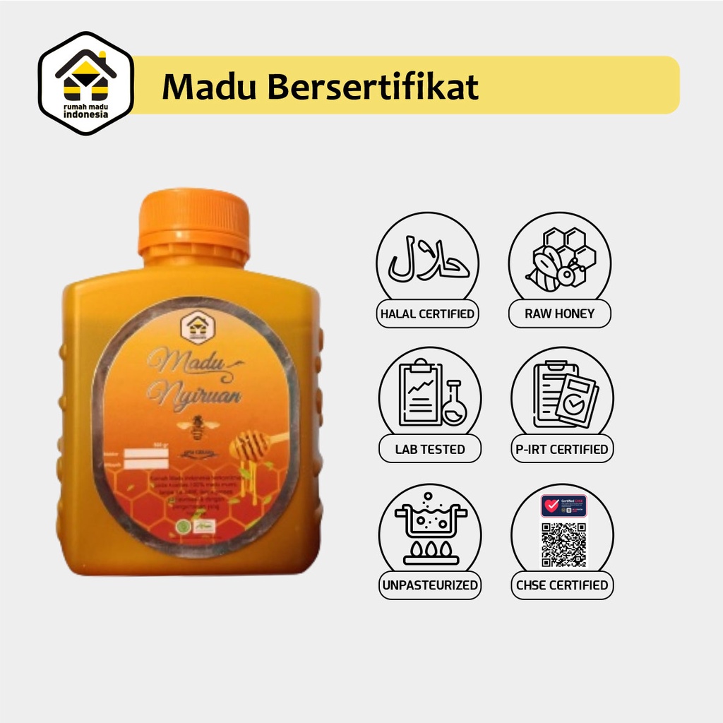 Madu Nyiruan Hutan Jawa Barat Murni Asli 100% Lebah Apis Cerana Raw Honey Alami