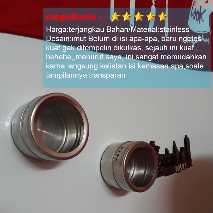 Tempat Bumbu Dapur Magnet Kulkas Gantungan Tempel Tempat Bumbu Dapur Tempat Penyimpanan Magnetic