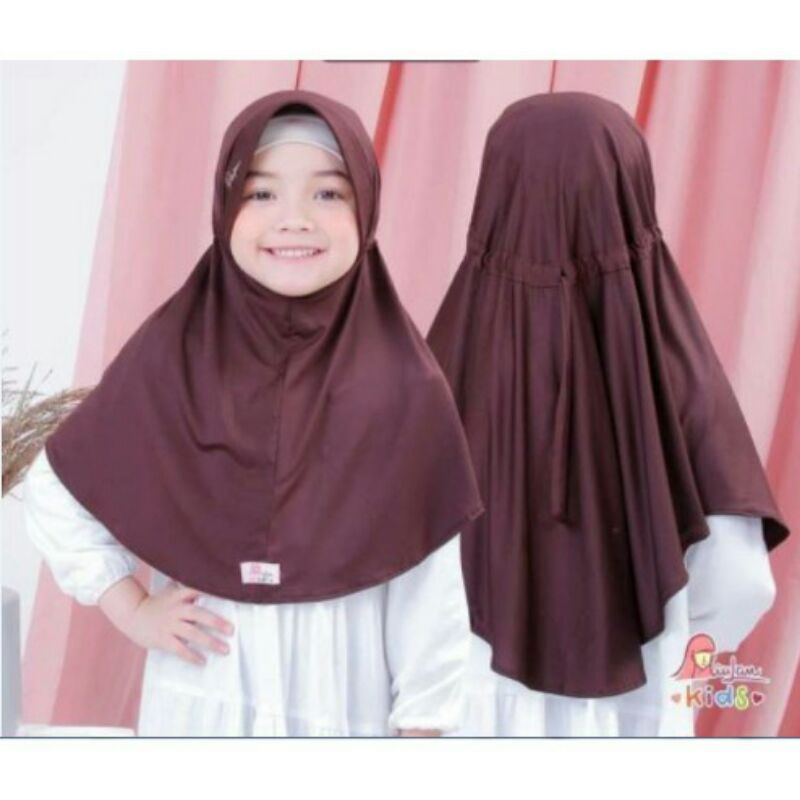 hijab/serut anak polos/daily serut anak jilbab jersey premium/kerudung instand