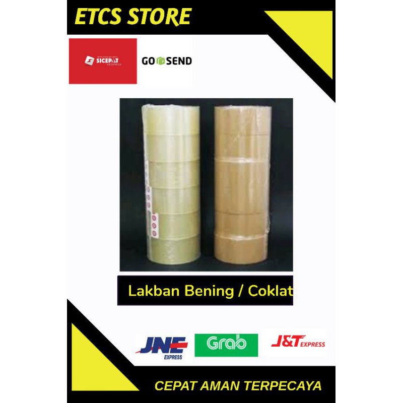 

Solasi Lakban isolasi solatip Bening / Coklat 2 STAR TAPE 2 inch
